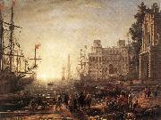 Claude Lorrain Port Scene with the Villa Medici dfg oil painting